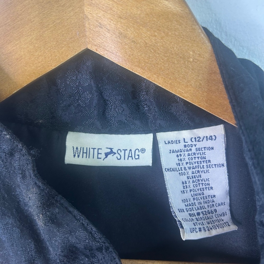 White Stag Patchwork Jacket L Boho Paisley Floral… - image 7